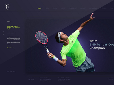 rogerfederer.com | concept