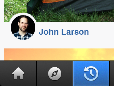 Round Avatars...so hot right now. app avatar iphone navigation profile round tab