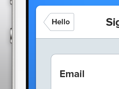 Hello app form iphone minimal proxima nova sign in simple