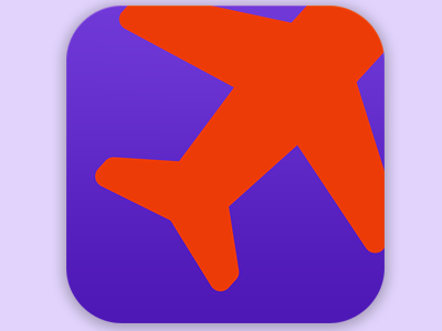 Southwest Employee Icon app branding icon identity iphone purple red