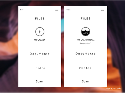 Daily UI 031 daily ui 031 design file upload minimal ui user experience user interface ux