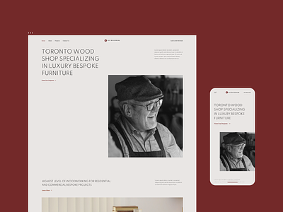 Carpenter Website Concept Design