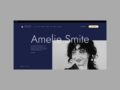 Portfolio Website Concept Design
