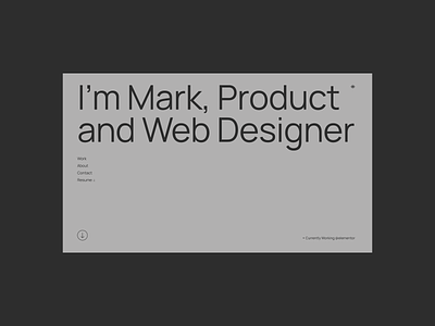 Portfolio Website 2021 - Mark Gerkules