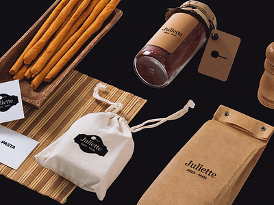 Julliete - Pizzeria Logo Branding (Mockup Presentation)