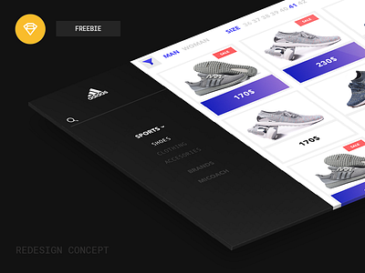 Adidas Website Redesign Concept
