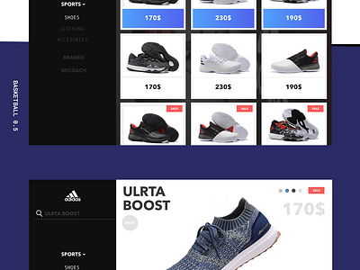 Adidas Website Redesign Concept by Mark Gerkules on Dribbble