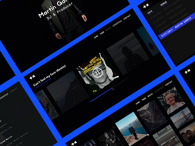 Martin Garrix Website Redesign Concept app appdesign design graphicdesign martingarrix mobile redesign ui userinterface ux website websitedesign