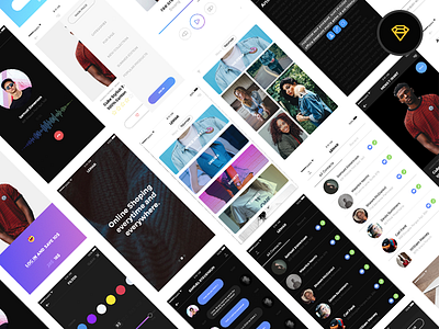 UI KIT (30+ High Quality Designed Screens) appdesign apps design graphicdesign iphone7 kit mobile sketch ui uikit uiset ux