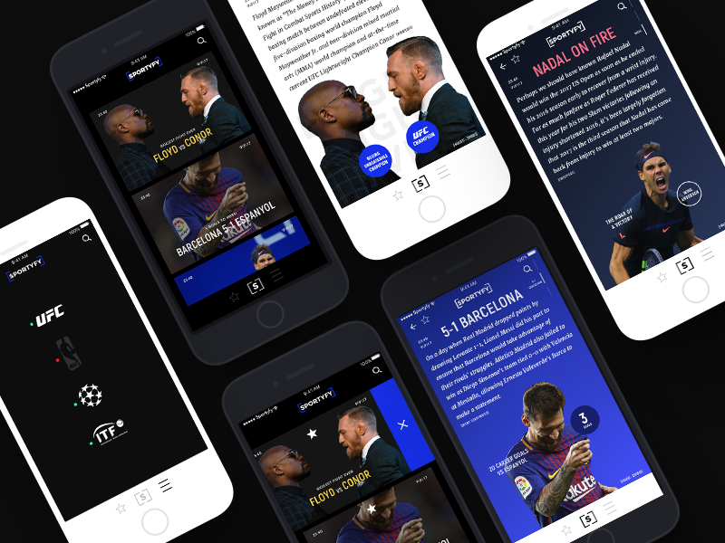 Sportyfy App ios iphone website webdesign ux userinterface uidesign ui sport mobile graphicdesign design