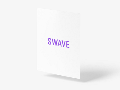 Swave Logotype design graphicdesign logo logodesign paper ui ux white