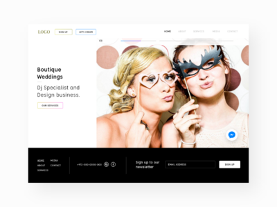 Design Concept for Boutique Weddings Co.