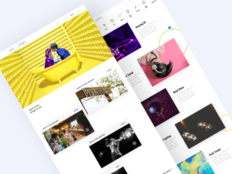 Design Concept for Boutique Weddings Co. userexperiance userinterface desktop mobile app web webdesign graphicdesign design website ux ui