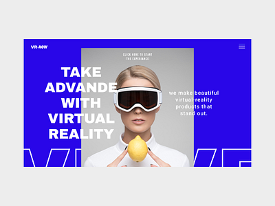 Virtual Reality Store Website Concept