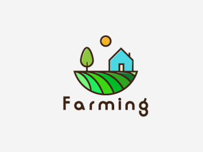 Modern Farming Logo abstract logo branding creative logo farming logo graphic design icon design logo design minimalist logo