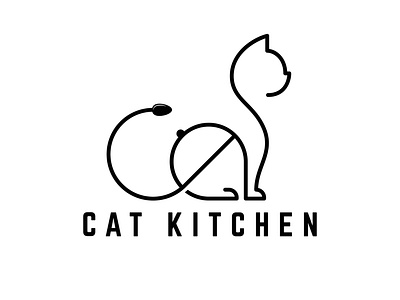 Cat Logo / Kitchen Logo / Food Logo