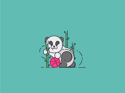 Panda flatdesign flaticon graphicdesign icon iconographer illustration illustrator