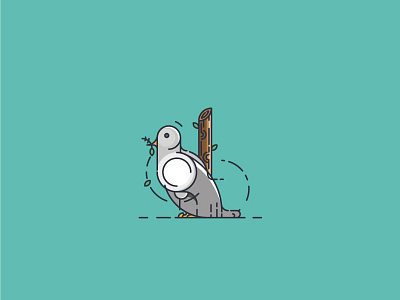 pigeon flatdesign flaticon graphicdesign icon iconographer illustration illustrator