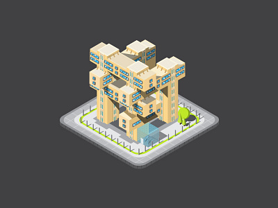 Tbilisi Roads Ministry Building building games isometric isometricbulding tbilisi vector