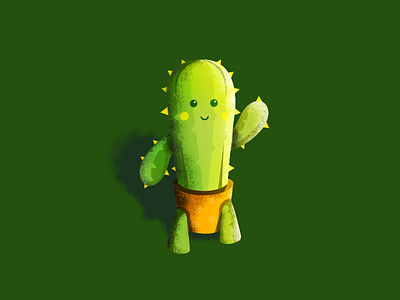 Hi there! cactus plant plant illustration vector