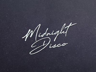 Midnight Disco Font design display font font handlettering handwriting letter design lettering logo script script font type design typography