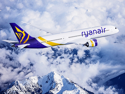 Ryanair re-branding concept airlines branding logo webdesign