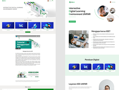 UNPAR IDE Website Redesign design redesign ui