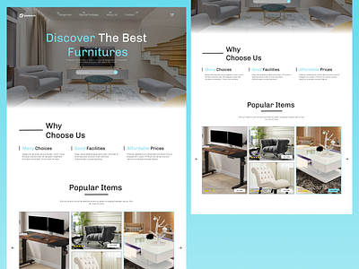 Furniture Website Design design