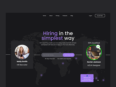 Hiring Platform Landing Page