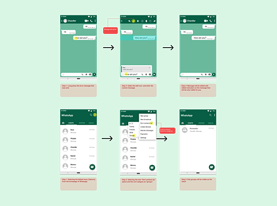 WhatsApp redesign-2 - Message edit and Sort contact option. design redesign ui ux whatsapp