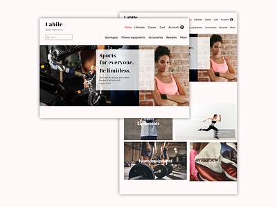 website landing page design- Lahile
E commerce website