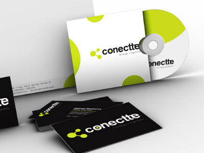 Conectte's Visual Identity branding corporate lemon logo manual visual identity