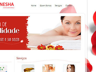 Ganesha beauty clean clinic delicated female red roses