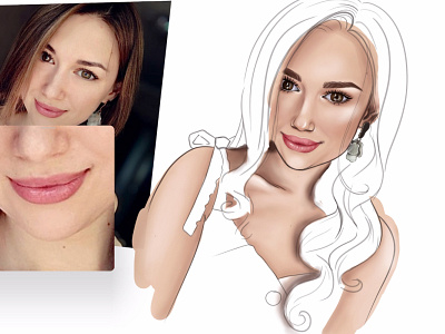 Digital portrait in progress design digital portrait digitalart graphic illustration illustration