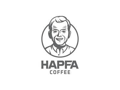 Man boy branding cafe coffee design face farmer icon logo man men worker
