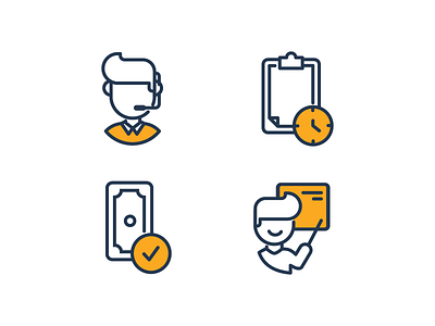 4 Icon design icon illustration money support teaching time work