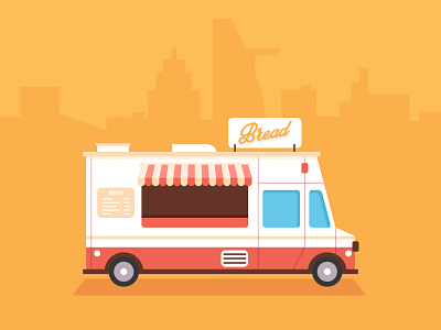 Bread Car bread car icon illustration