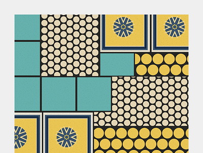 Vintage Floor Pattern color design illustration texture