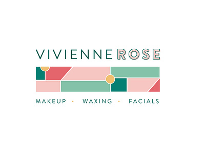 Viv Rose logo branding color design graphic design typography