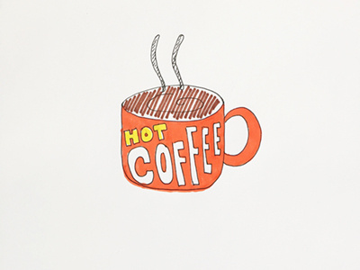 Coffee Illustration coffee graphic design hand lettering illustration michigan
