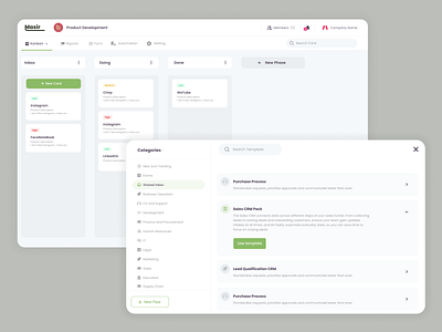 Task management dashboard