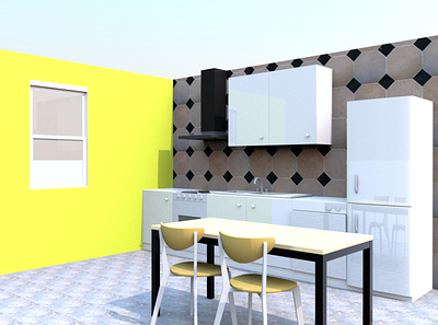 Design Interior Kitchen Set 3d desain interior drafter graphic design