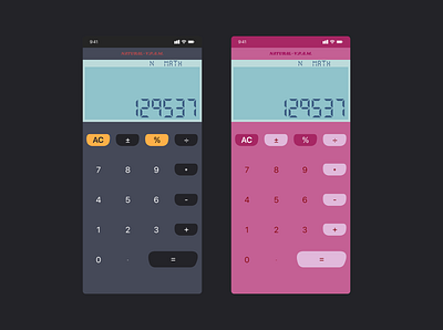 DailyUI 004 - Calculator calculator daily ui design ui ux