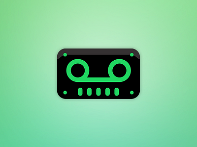 TapeBot Spotify Icon fresh green icon neon spotify tape