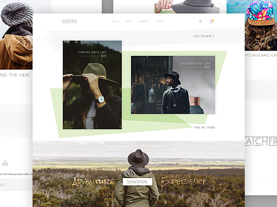 Catcher - Shopify Theme (Home) catcher clean design hats minimal shopify tasty theme web