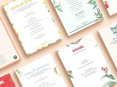 Wedding Menu Designs