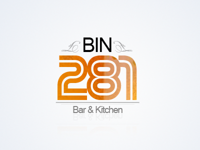 Bin logo bar kitchen logo