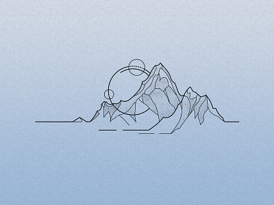 Mountains gradient landscape minimal mountain nature