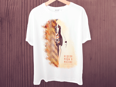 Moscow Fashion Week fashion illustration moscow print t shirt week woman