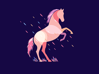 Horse illustration app branding design graphic design illustration logo vector
